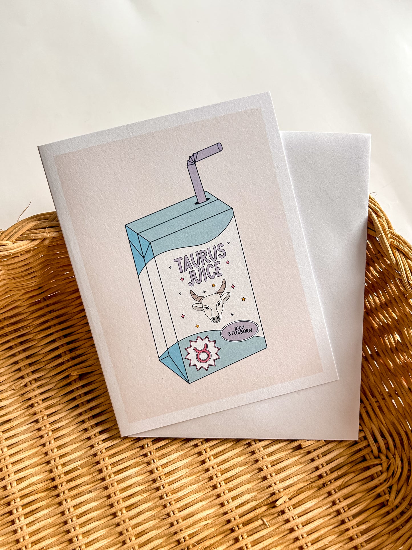 Taurus Juice Greeting Card