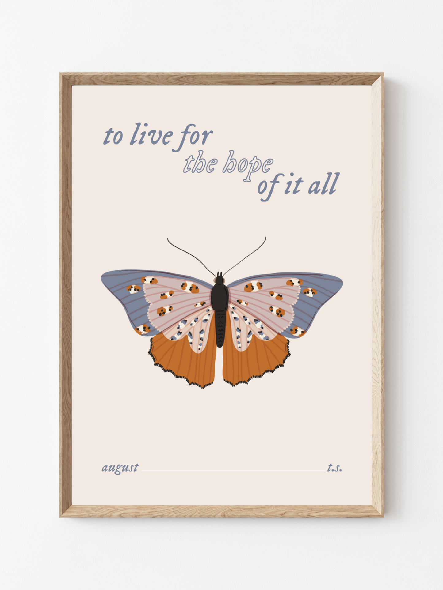 To Live For The Hope Of It All Print