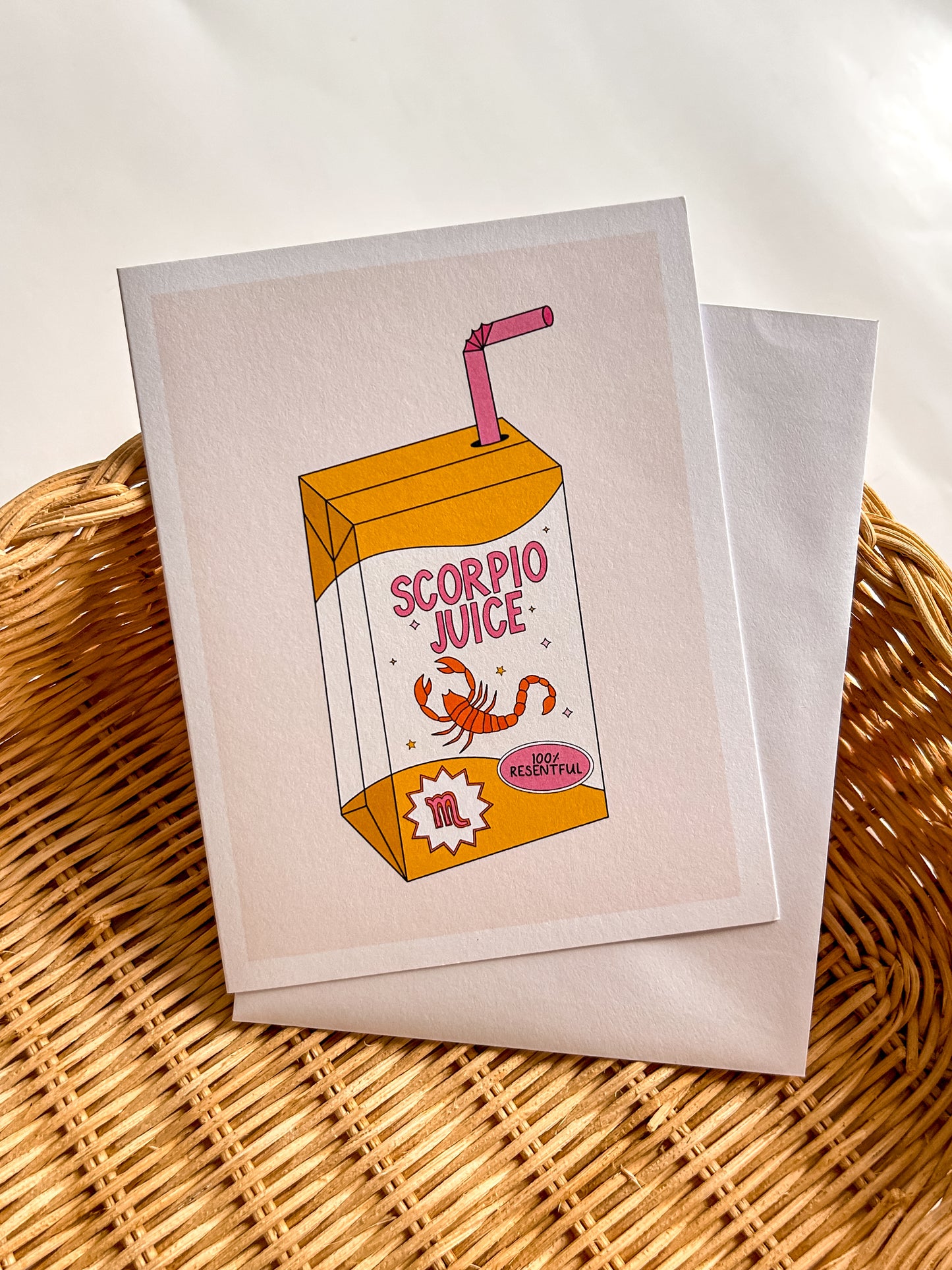 Scorpio Juice Greeting Card