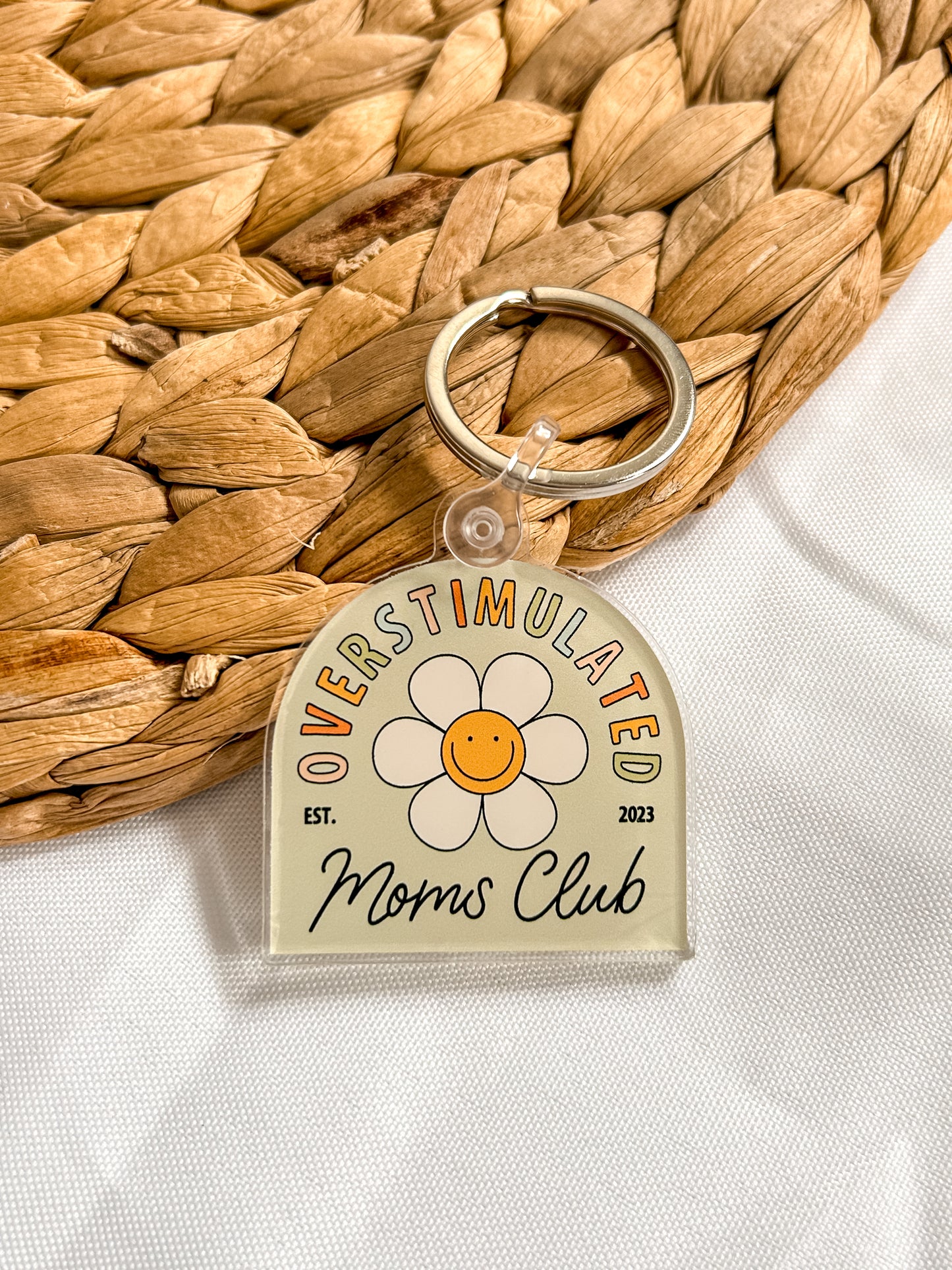 Overstimulated Moms Club Keychain