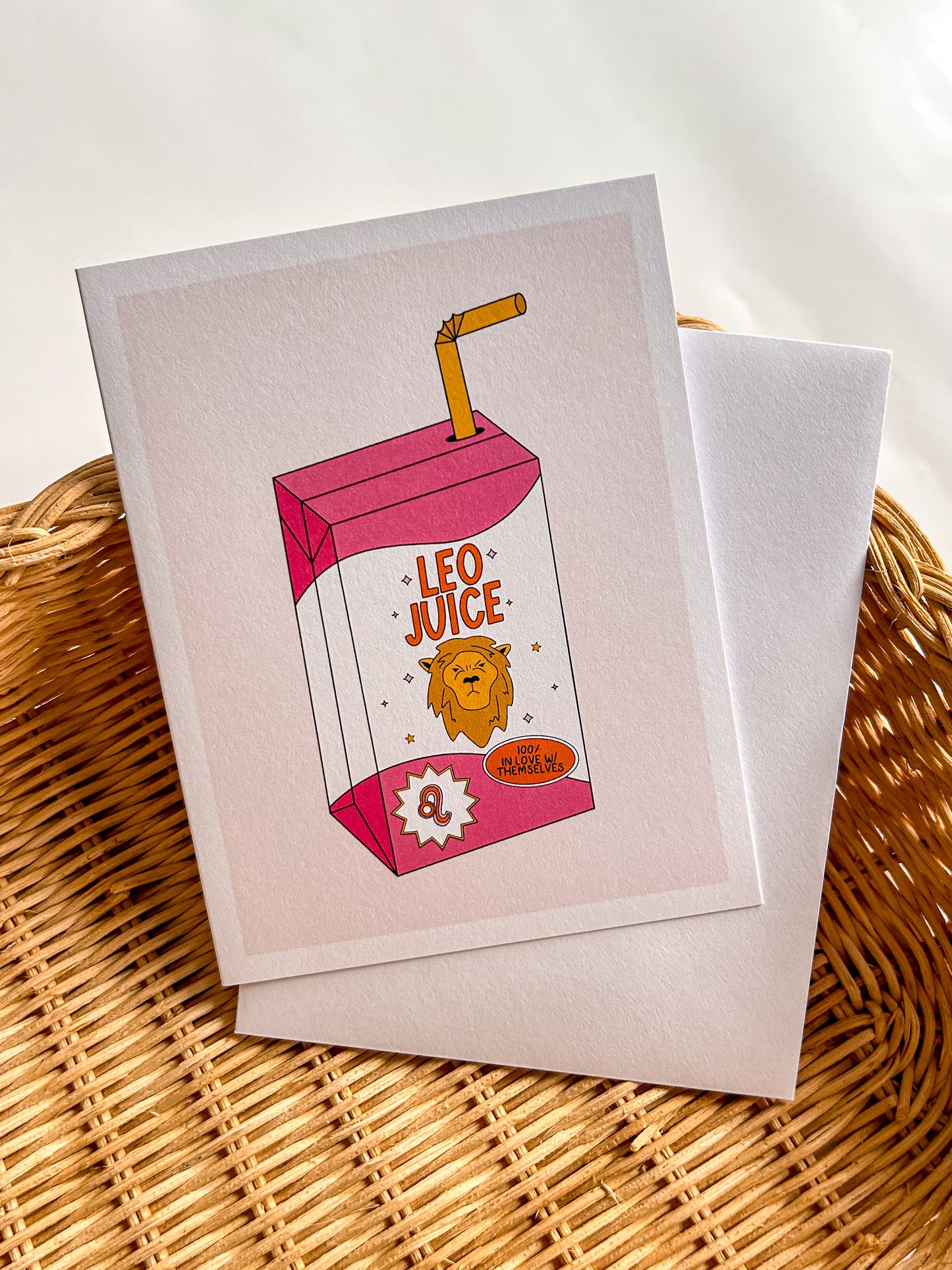 Leo Juice Greeting Card