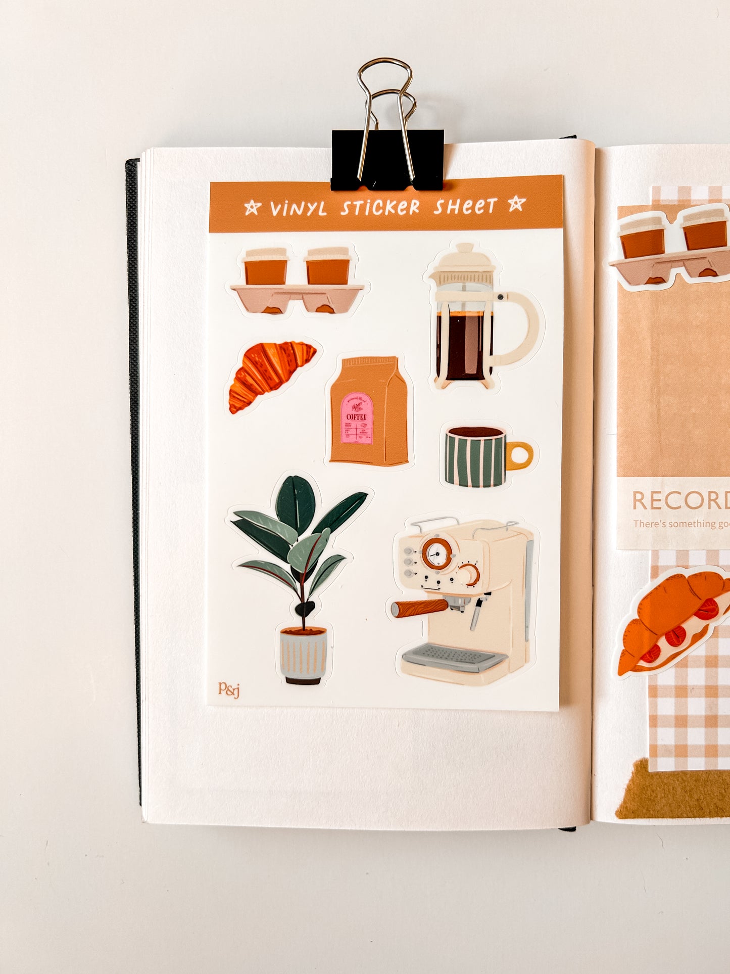 Coffee Lover Vinyl Sticker Sheet