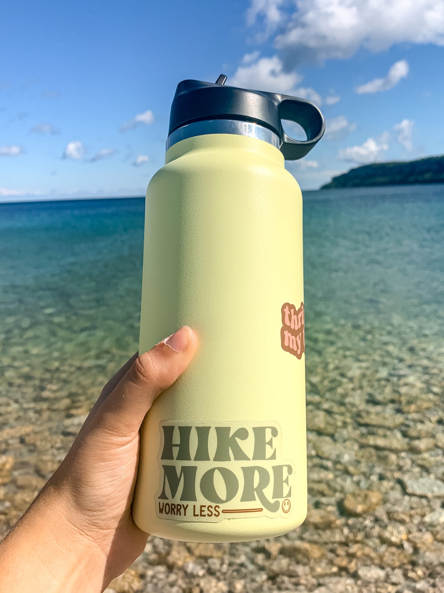 Hike More Clear Sticker