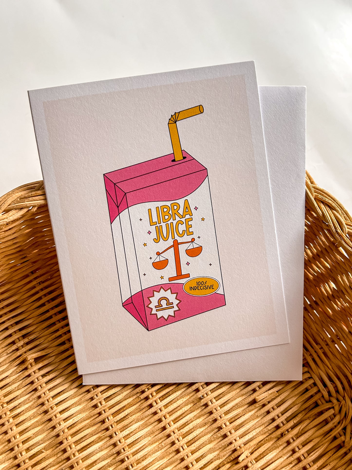 Libra Juice Greeting Card