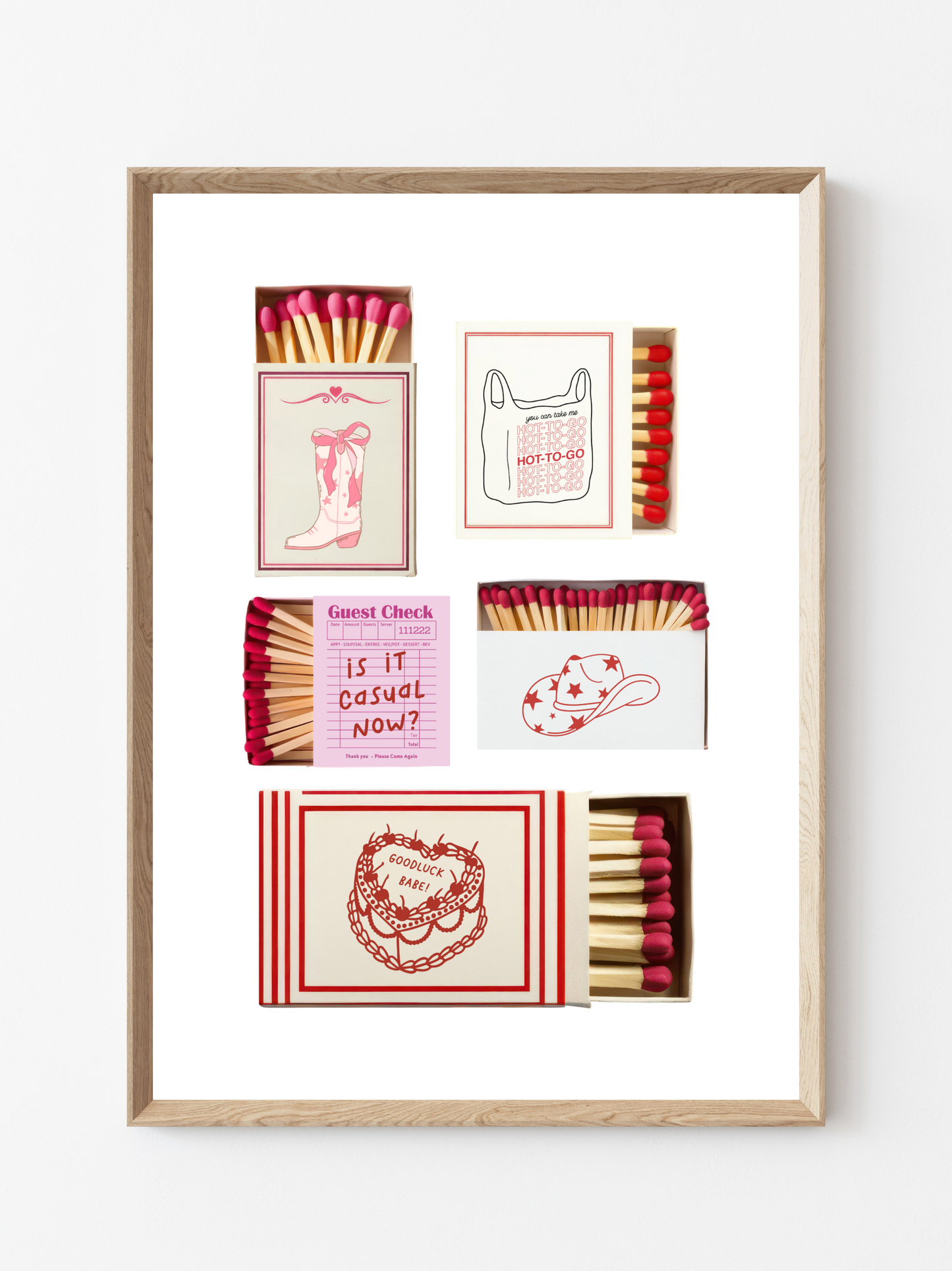 Pink Pony Club Matchbox Art Print