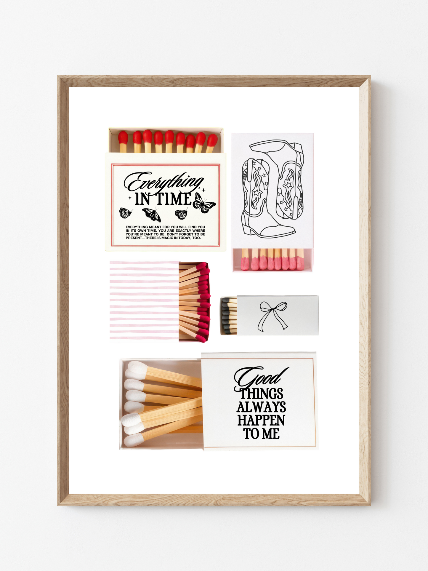 Lucky Girl Matchbox Art Print