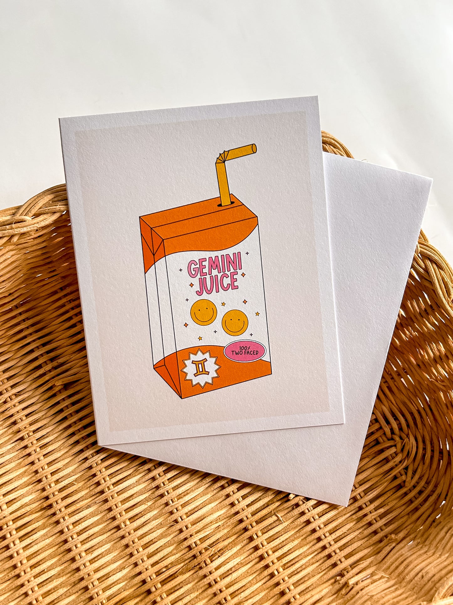 Gemini Juice Greeting Card