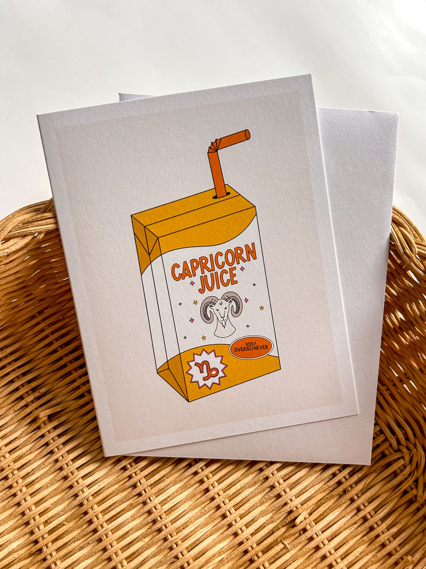 Capricorn Juice Greeting Card
