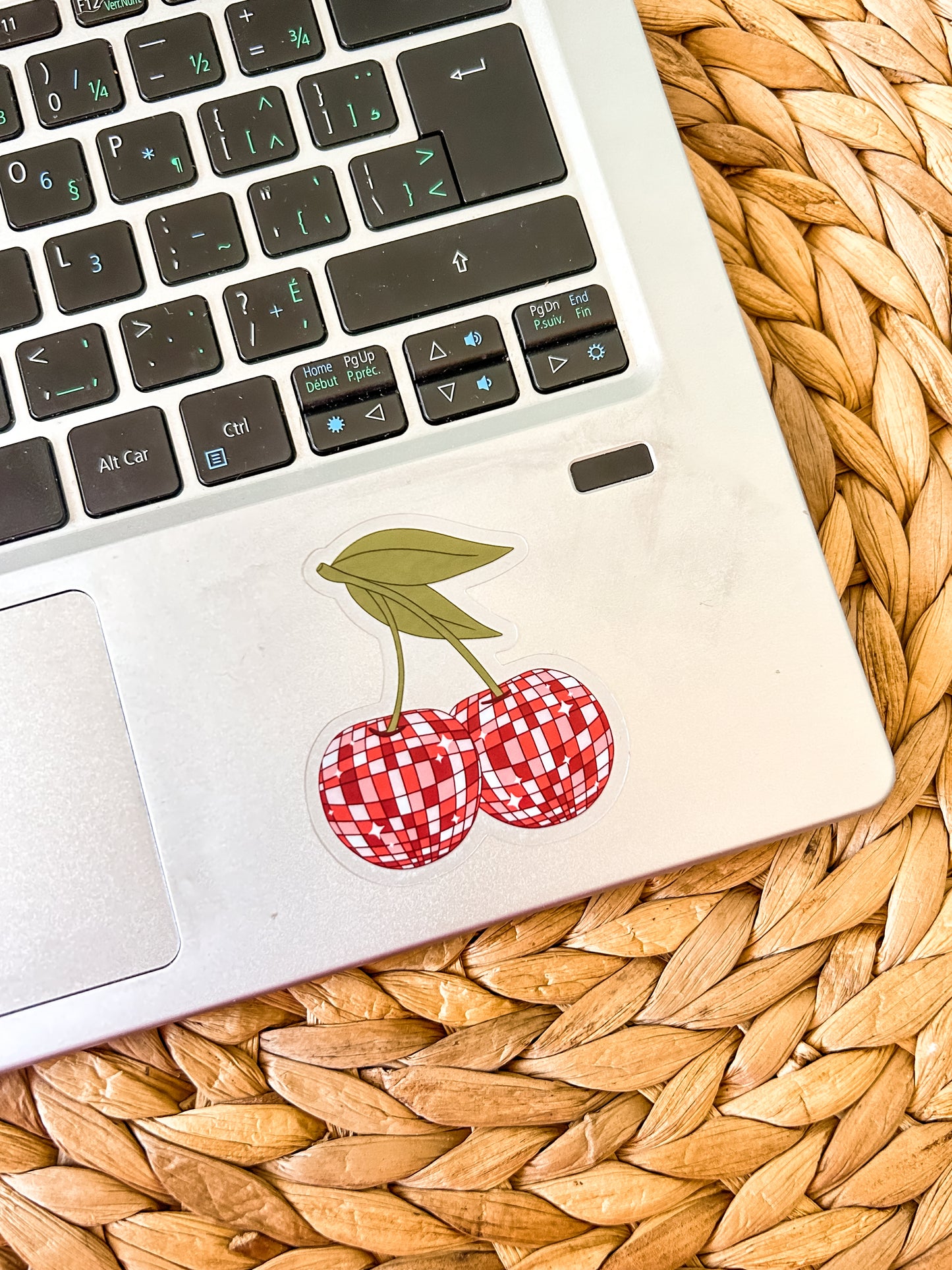 Disco Cherries Vinyl Sticker