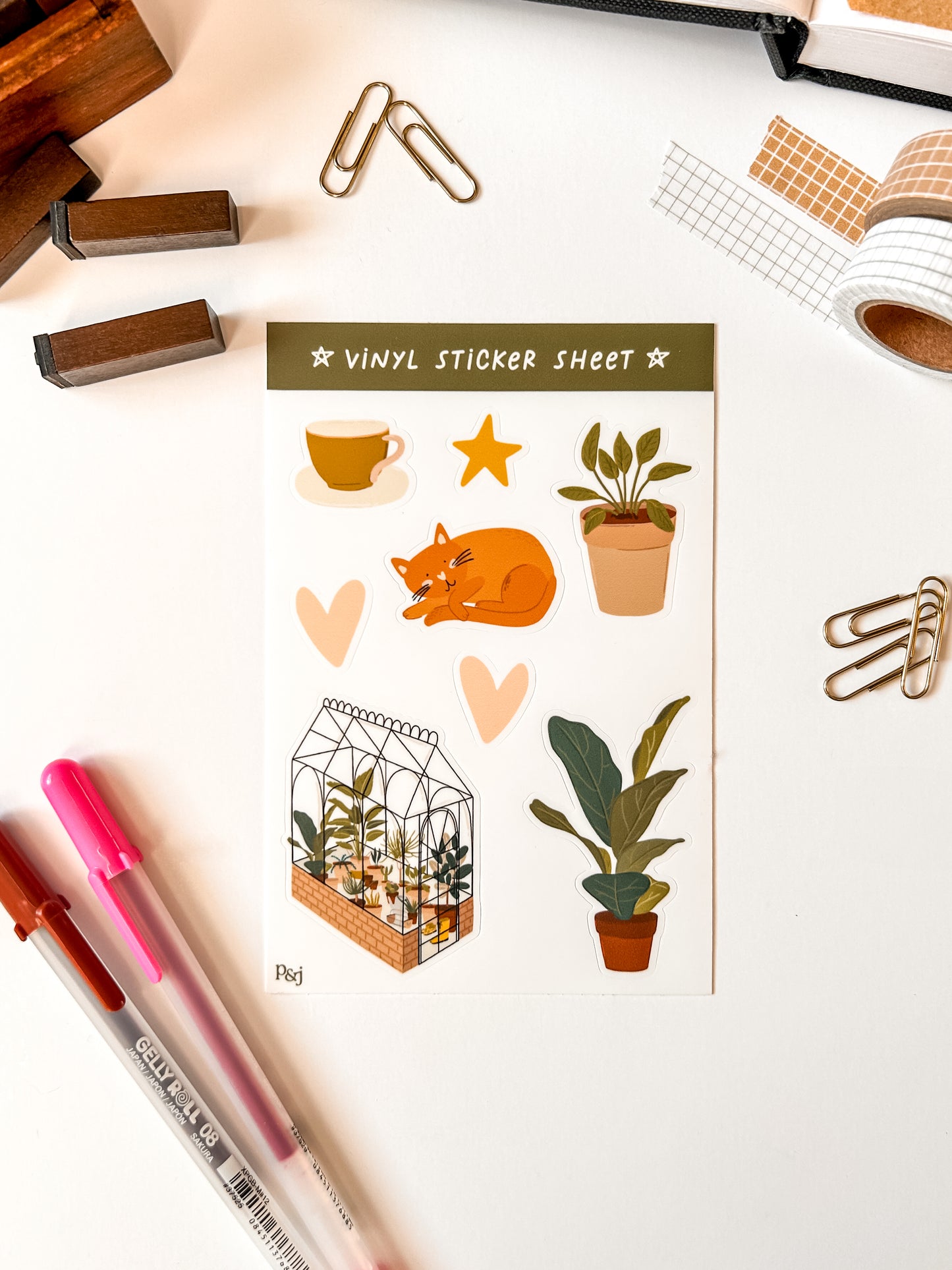 Plant Lover Vinyl Sticker Sheet