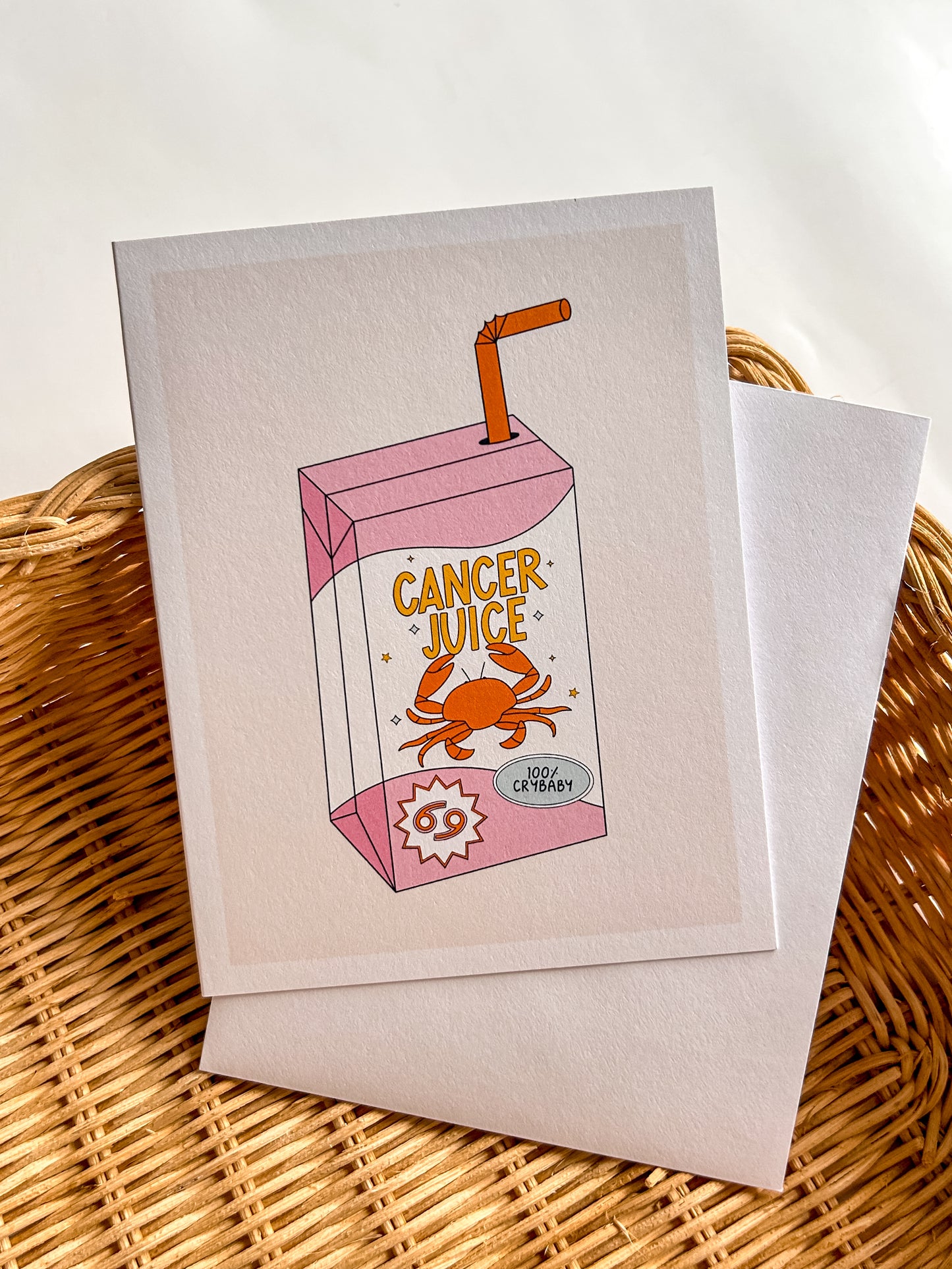 Cancer Juice Greeting Card