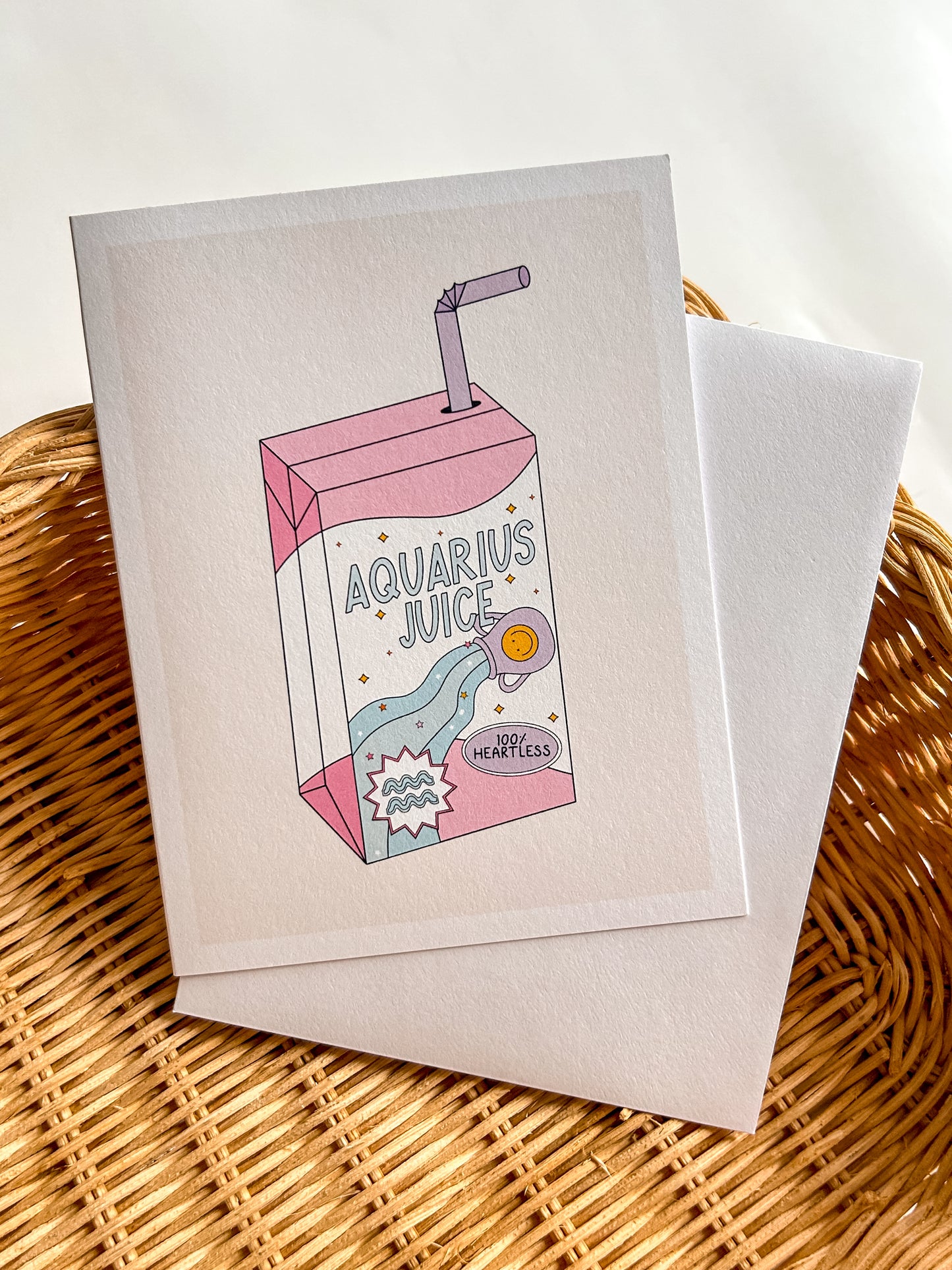 Aquarius Juice Greeting Card