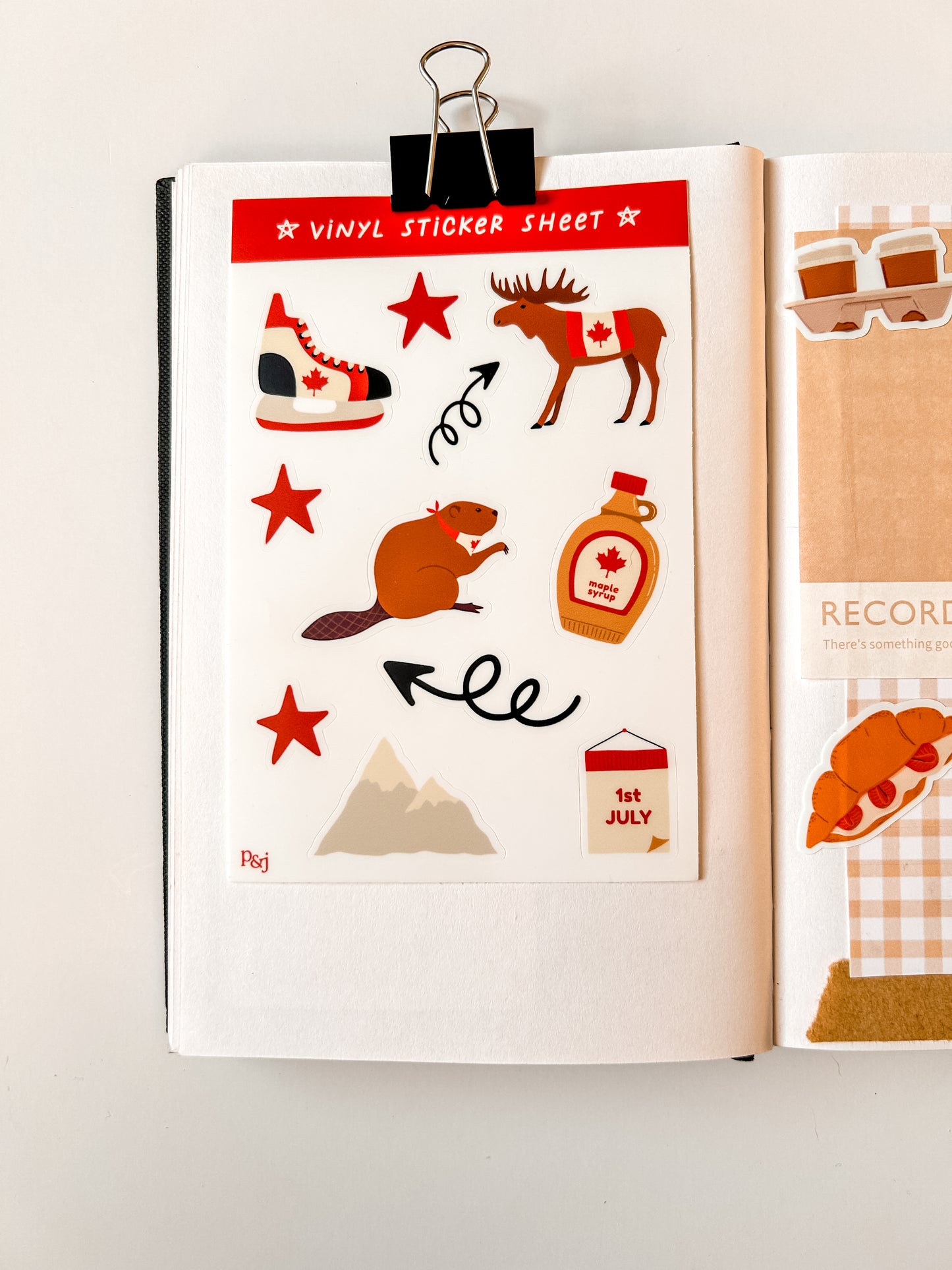 Canadian Vinyl Sticker Sheet