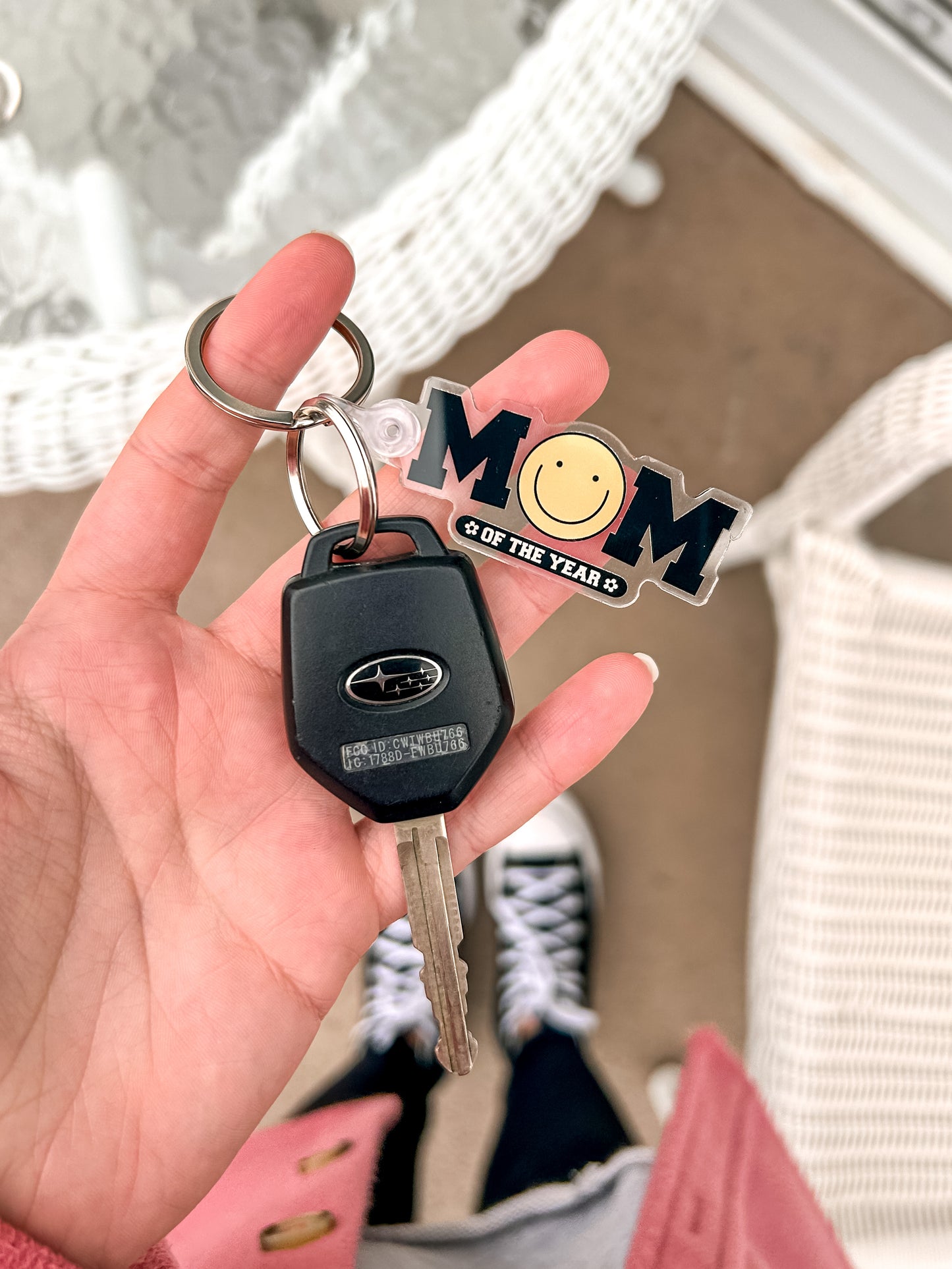 Mom of the Year Keychain