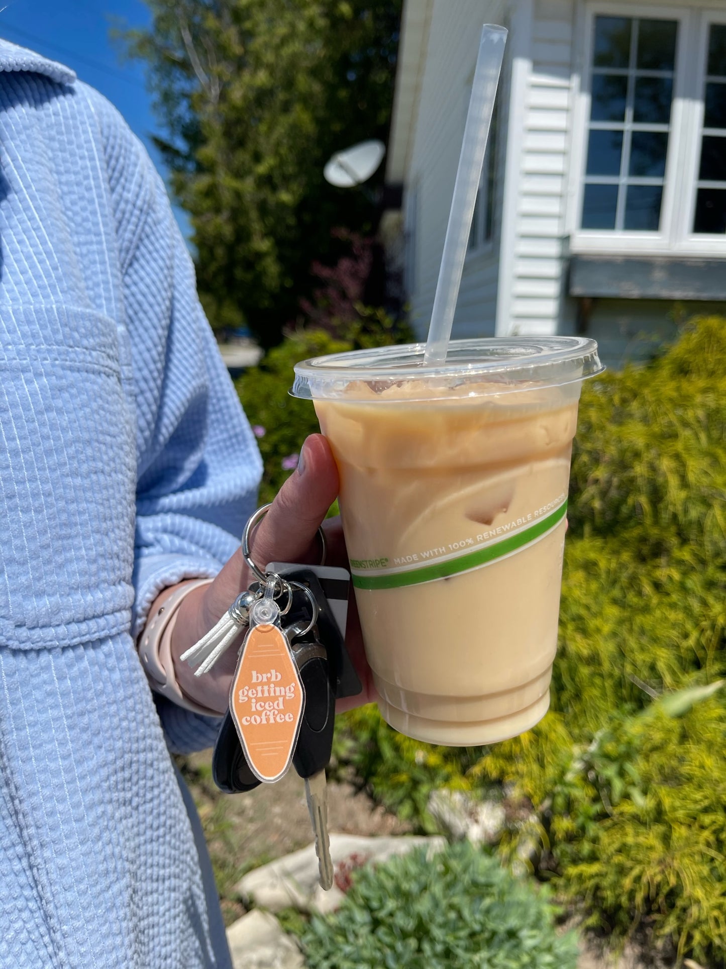 Iced Coffee Keychain