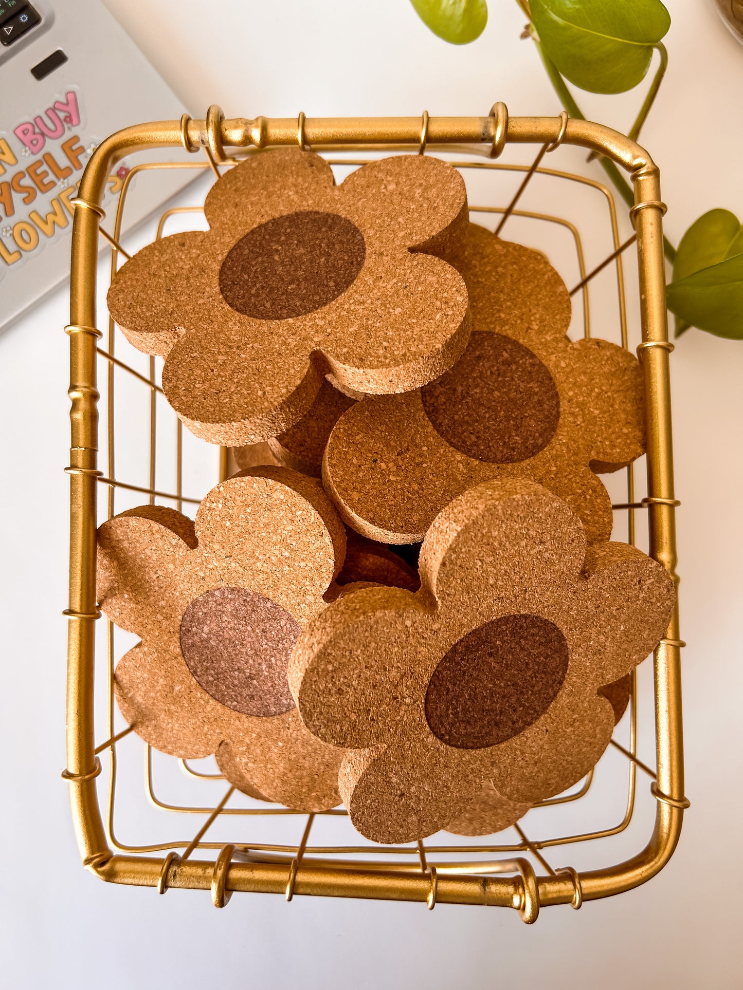 Daisy Cork Coaster