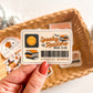 Spooky Reader Library Card Vinyl Sticker