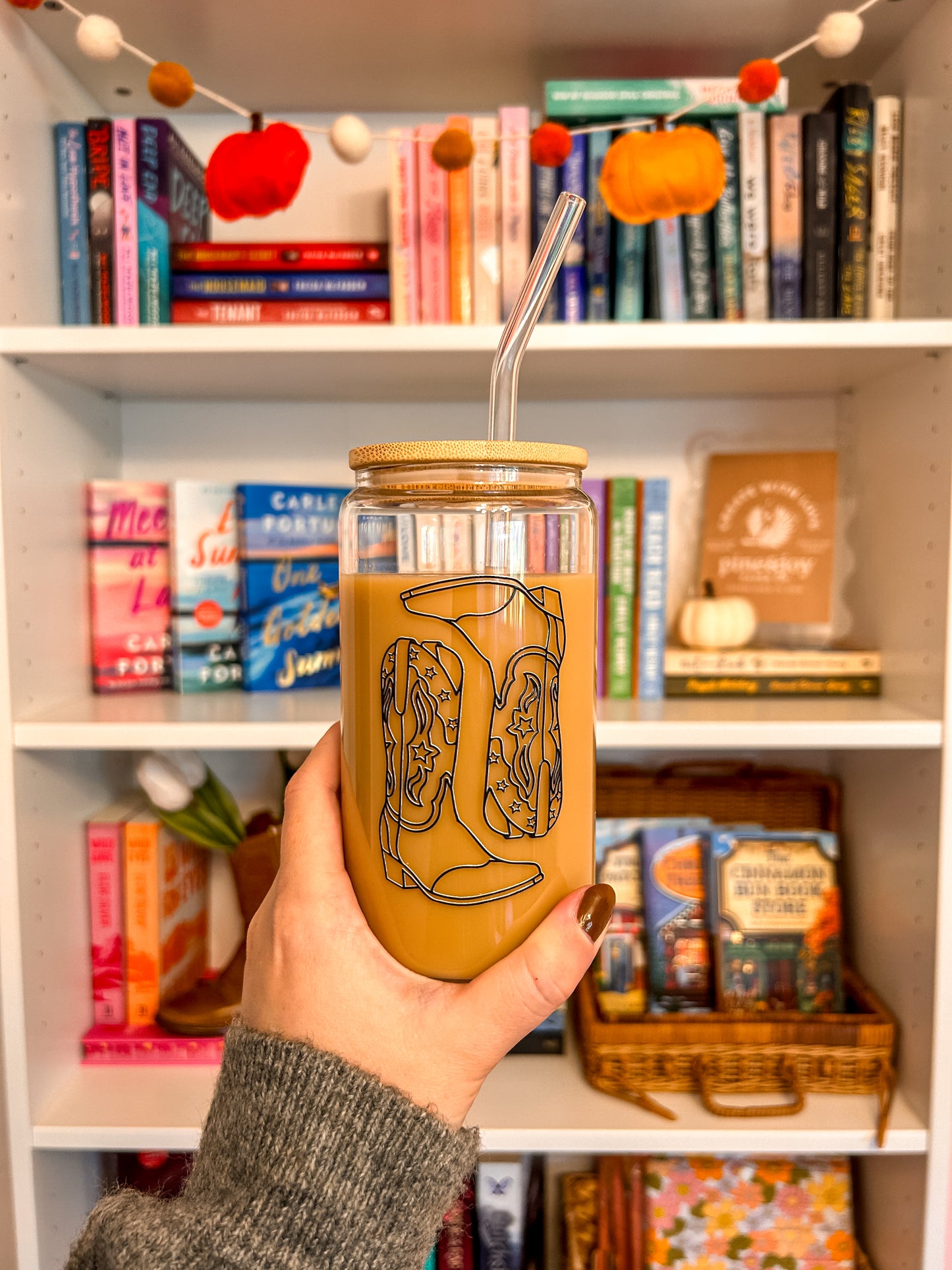 Cowgirl Boots Glass Cup