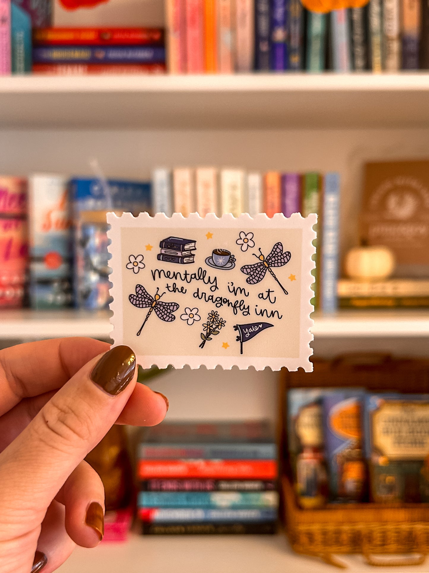 Mentally I'm At The Dragonfly Inn Vinyl Sticker