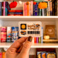 Spooky Reader Library Card Vinyl Sticker