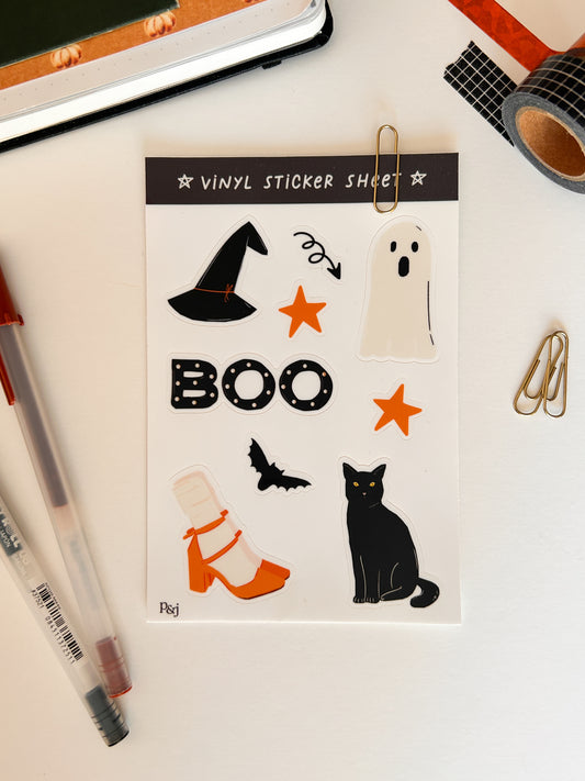 Spooky Vinyl Sticker Sheet