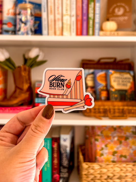 Slow Burn Book Club Vinyl Sticker