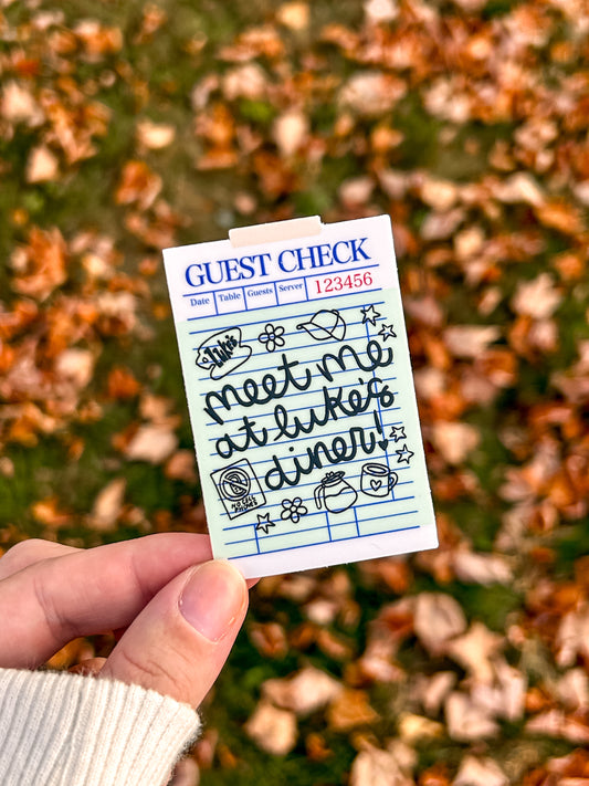 Meet me at Luke's Diner Vinyl Sticker