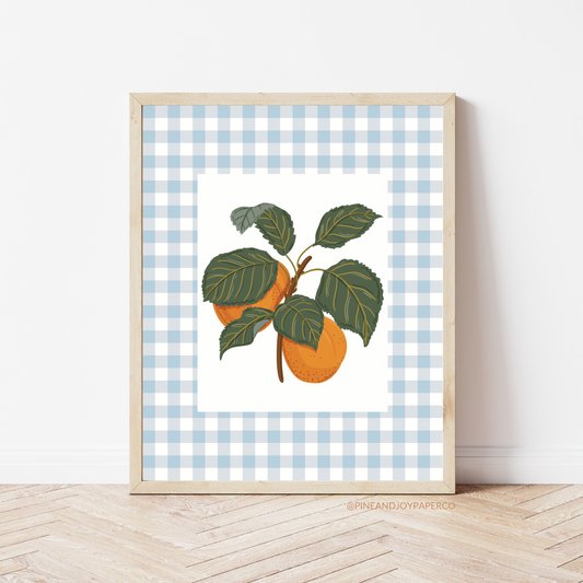 Orange Kitchen Art Print