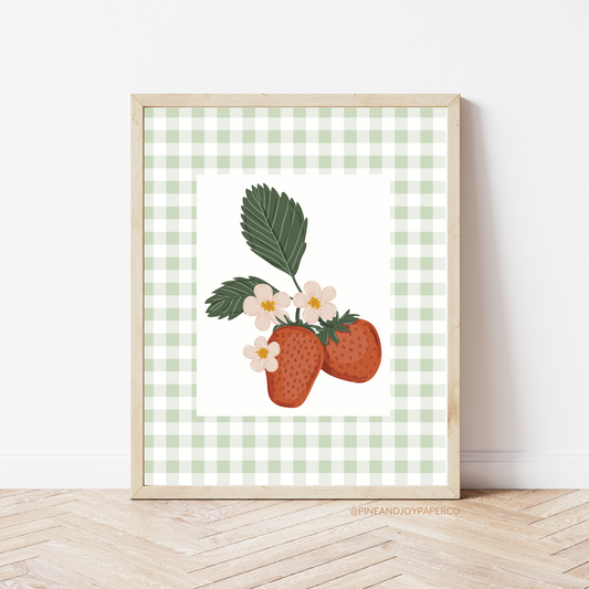 Berries Kitchen Art Print
