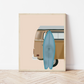 Surfboard + Van Print